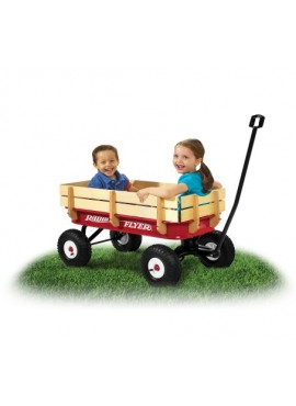 RADIO FLYER Tüm Arazilere Uyumlu Çelik & Tahta Vagon (Model 32)