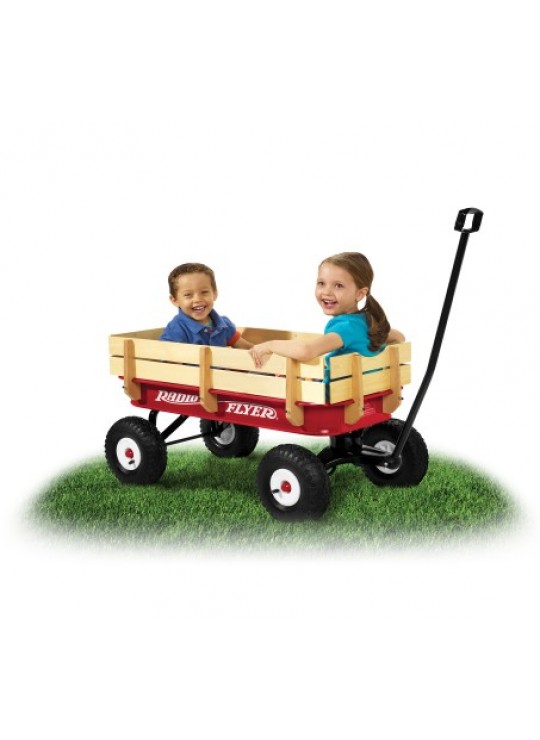 RADIO FLYER Tüm Arazilere Uyumlu Çelik & Tahta Vagon (Model 32)